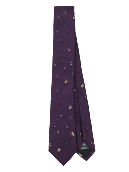 Cravată de mătase Paul Smith violet