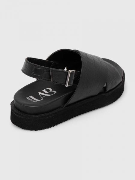 Sandale din piele cu platformă Answear Lab negru
