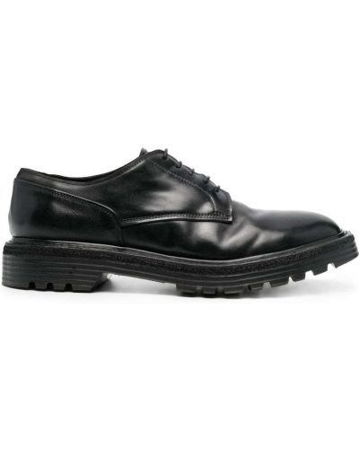 Кожени обувки в стил дерби Premiata черно