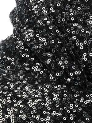 Bavlněná kšiltovka s flitry Maison Michel černá