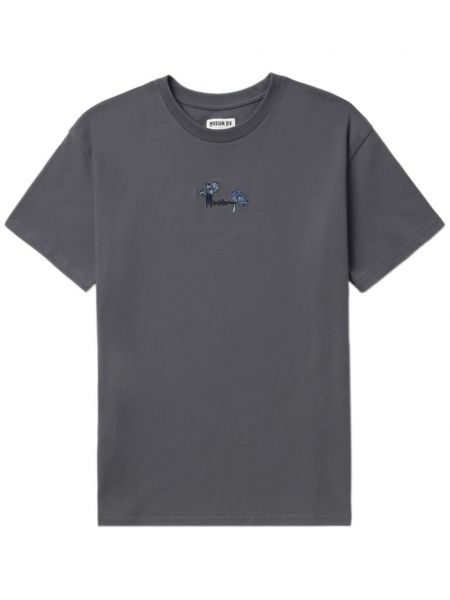 Bavlněné tričko s potiskem Musium Div. šedé