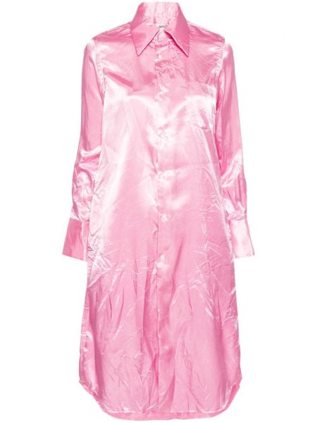 Сатенена миди рокля Comme Des Garçons розово