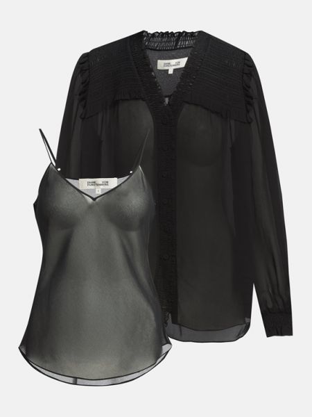 Черная блузка Diane Von Furstenberg