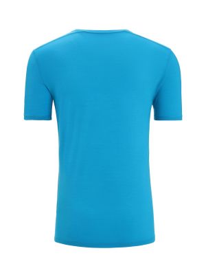 T-shirt sportive in maglia Icebreaker azzurro