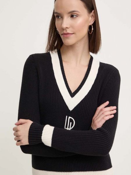 Sweter bawełniany Lauren Ralph Lauren czarny