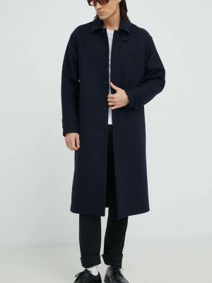 Vlněný kabát Samsøe Samsøe šedý