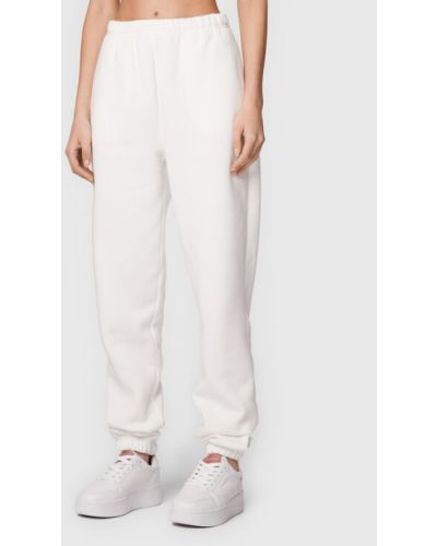 Pantalon de joggings en tricot Gina Tricot blanc
