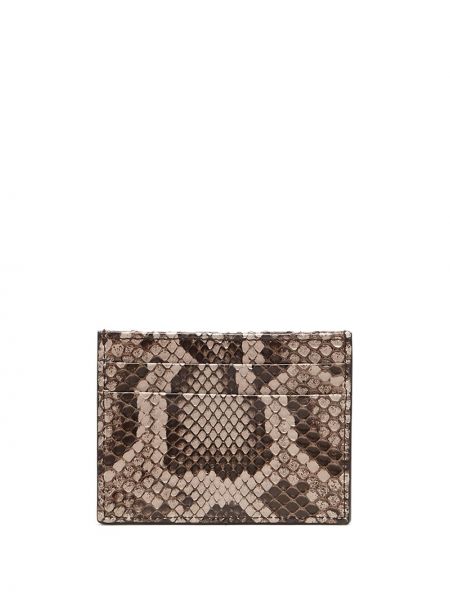 Peněženka s hadím vzorem Dolce & Gabbana hnědá