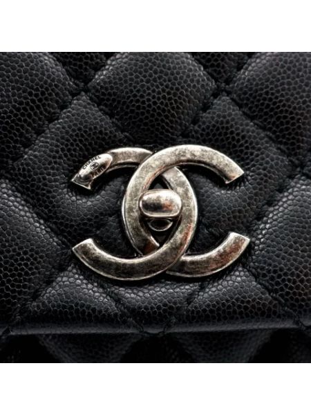 Bolso mediano retro Chanel Vintage negro