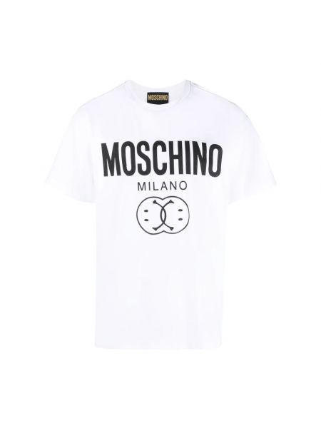 Koszulka z nadrukiem Moschino biała