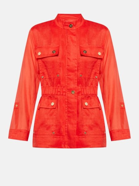 Льняная куртка Escada Sport красный