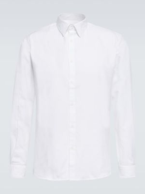 Памучна риза Sunspel бяло