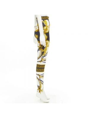 Pantalones Versace Pre-owned amarillo
