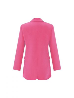 Куртка на пуговицах с карманами из крепа Whenever Company розовая