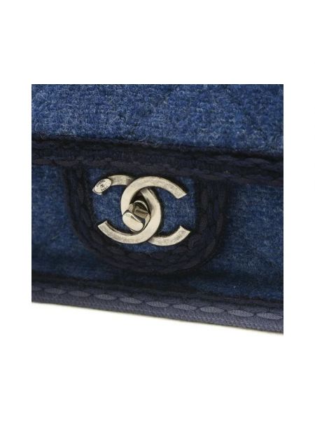 Bolso cruzado de lana Chanel Vintage
