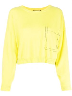 Maglione con perline Fabiana Filippi giallo