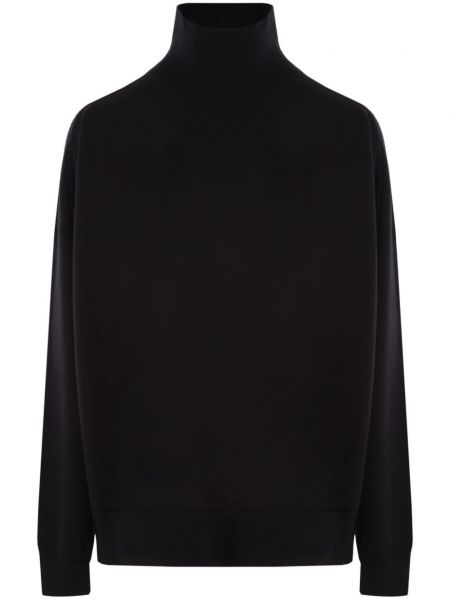 Пуловер бродиран Bottega Veneta черно