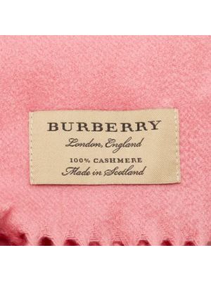 Bufanda de cachemir Burberry Vintage rosa