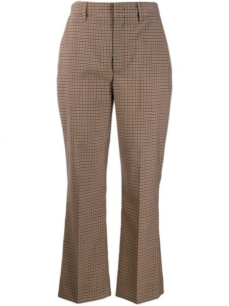 Pantalones a cuadros Prada marrón