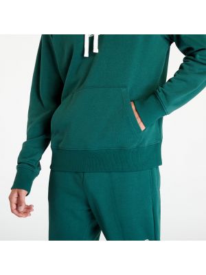 Fleece φούτερ με κουκούλα New Balance πράσινο