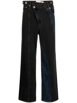Asymetrické voľné džínsy s rovným strihom Feng Chen Wang