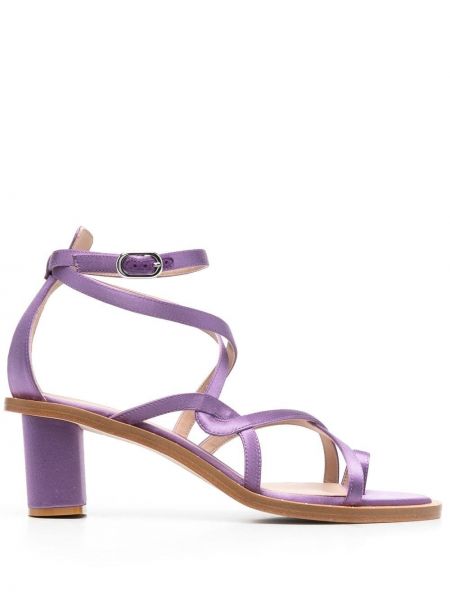 Hodvábne sandále Scarosso fialová