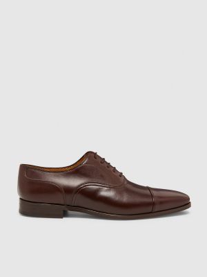 Кожаные туфли на шнуровке Roberto Verino коричневые