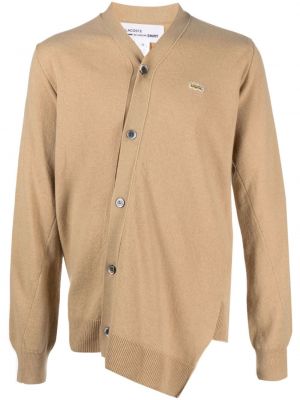 Cardigan de lână asimetric Comme Des Garçons Shirt maro