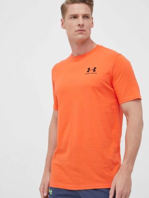 Тениска с дълъг ръкав Under Armour оранжево