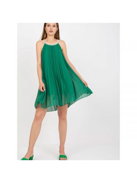 Mini šaty Fashionhunters zelené