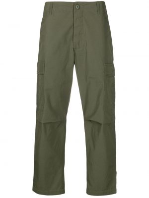Pantalones rectos con apliques Maharishi verde