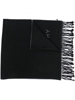 Pletený šál s potiskem Givenchy černý