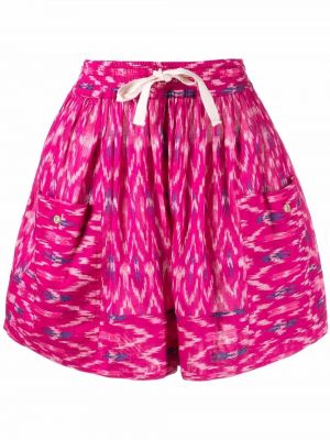 Trykt shorts Isabel Marant étoile rosa