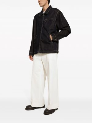 Džinsa jaka ar rāvējslēdzēju Dolce & Gabbana melns