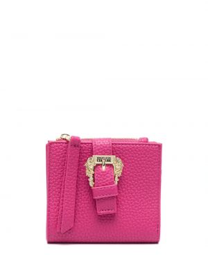 Peňaženka s prackou Versace Jeans Couture ružová
