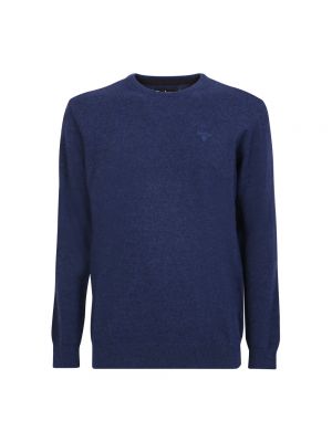 Sweatshirt mit rundhalsausschnitt mit langen ärmeln Barbour blau