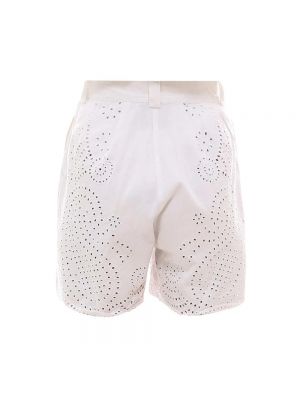 Pantalones cortos con bordado de algodón Laurence Bras beige