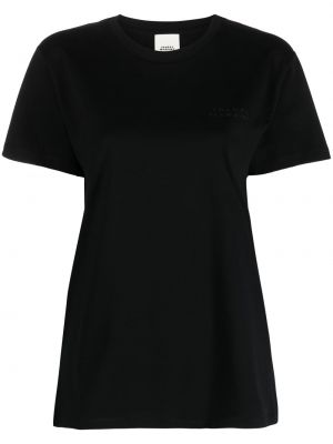 Raštuotas marškinėliai Isabel Marant juoda