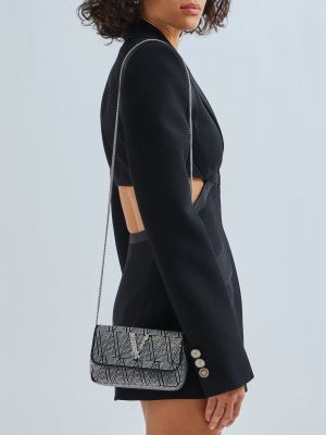 Μεταξωτή τσάντα ώμου από βισκόζη Versace