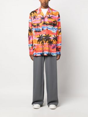 Krekls ar apdruku Palm Angels oranžs