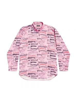 Koszula Balenciaga różowa