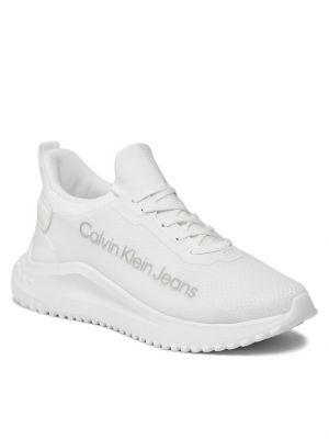 Csipkés sneakers Calvin Klein Jeans fehér