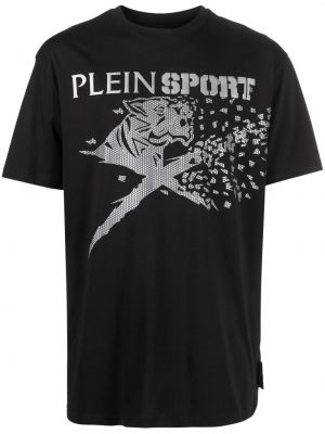 Спортна тениска с тигров принт Plein Sport