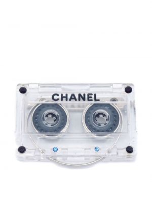 Brož Chanel Pre-owned stříbrná