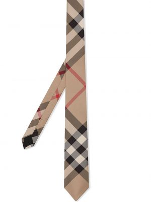 Klasická kockovaná hodvábna kravata Burberry