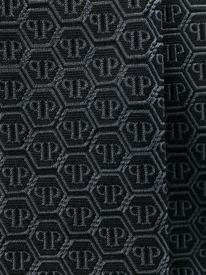Corbata de tejido jacquard Philipp Plein negro