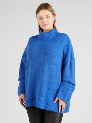 Пуловер Vero Moda Curve синьо