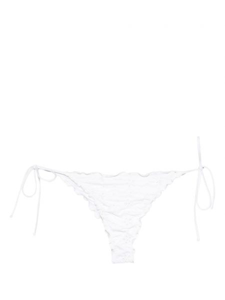 Virágos hímzett bikini Mc2 Saint Barth fehér