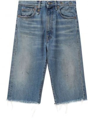 Shorts di jeans R13 blu