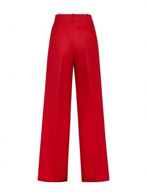 Pantalones de cintura alta bootcut Fendi rojo